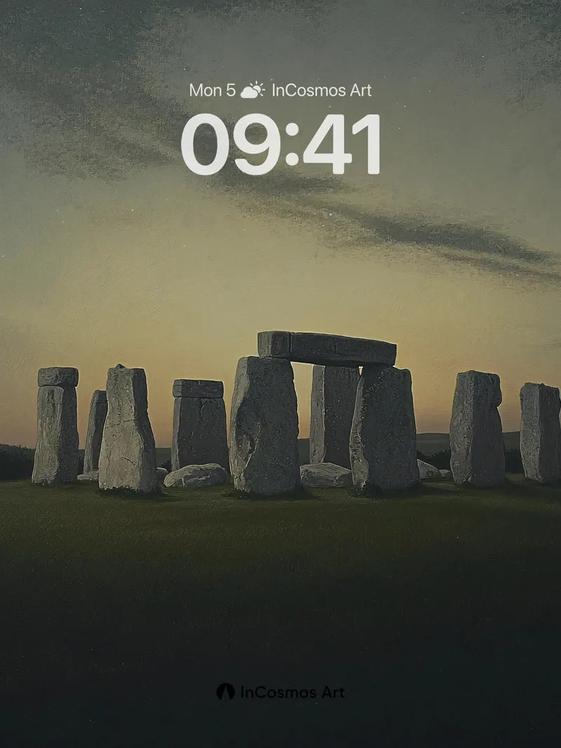 Stonehenge Whisper Wallpaper with Dusk Light