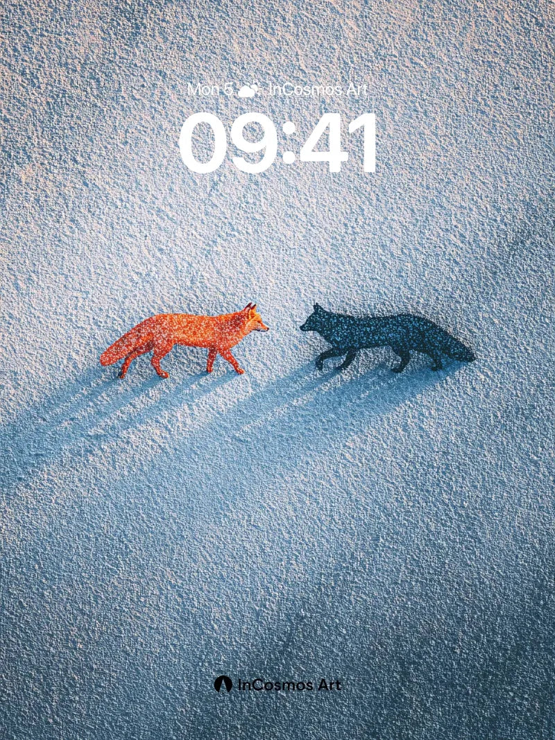 Serenity Fox Wallpaper with Shadow Echo