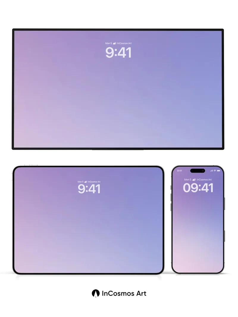 Serene Gradient Wallpaper with Soft Light Flow