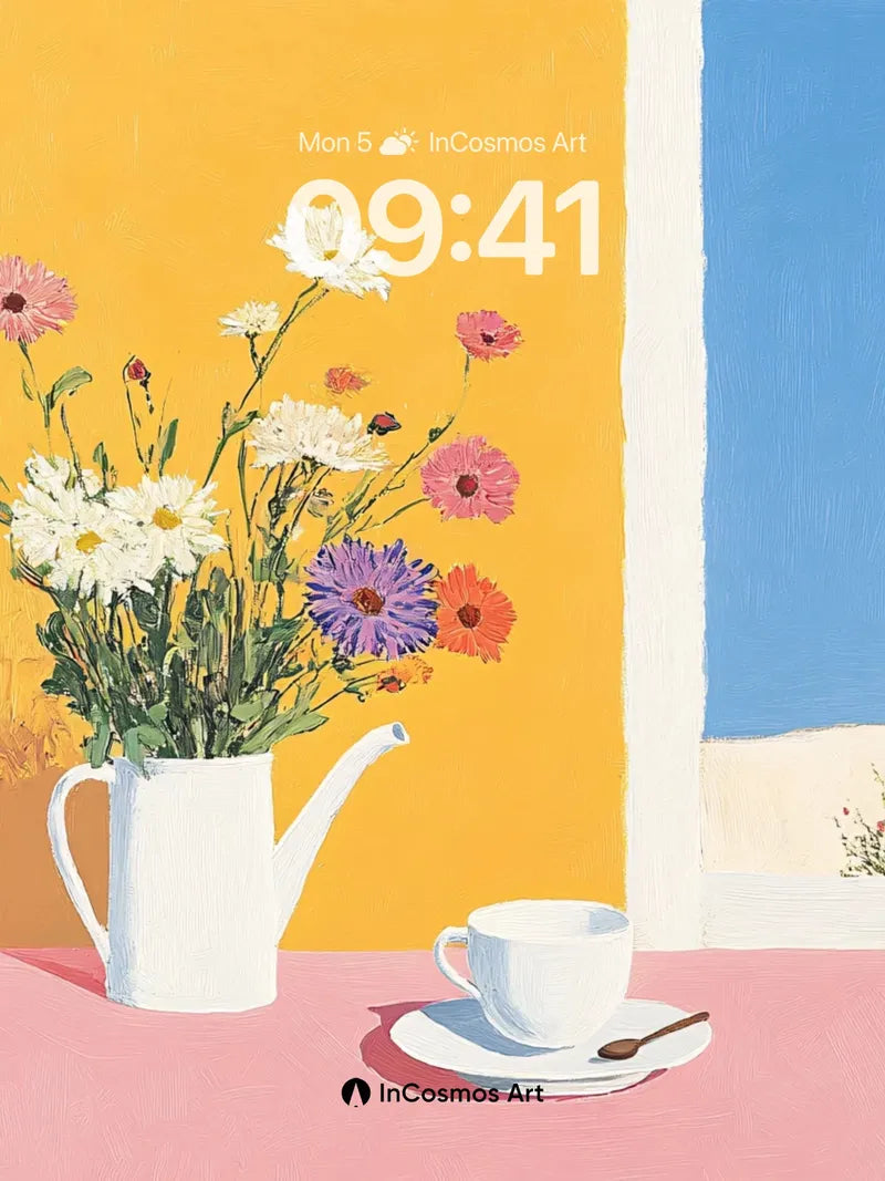 Sunlit Stillness Wallpaper with Window Light