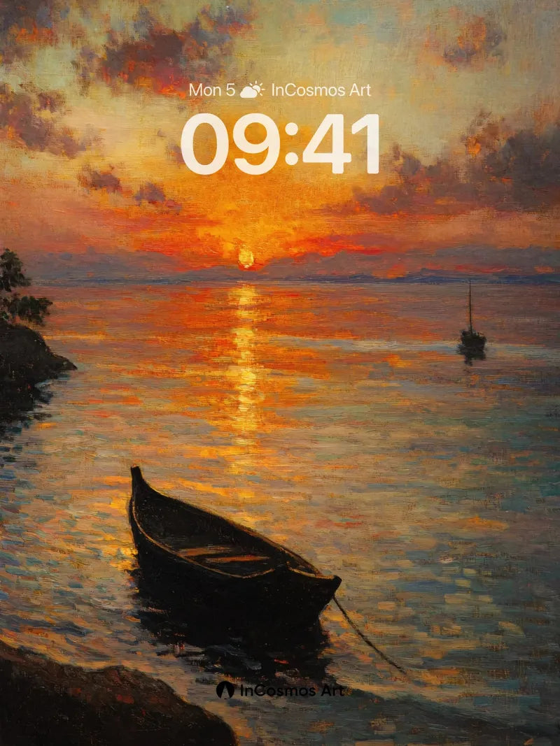 Crimson Hush Wallpaper with Drowned Light