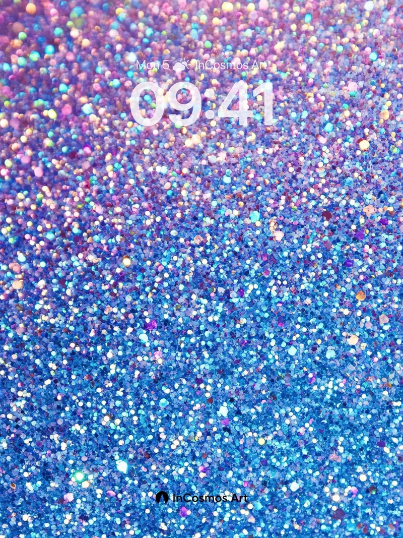 Cosmic Sparkle Wallpaper with Iridescent Depth wallpaper for iPhone, iPad & Mac