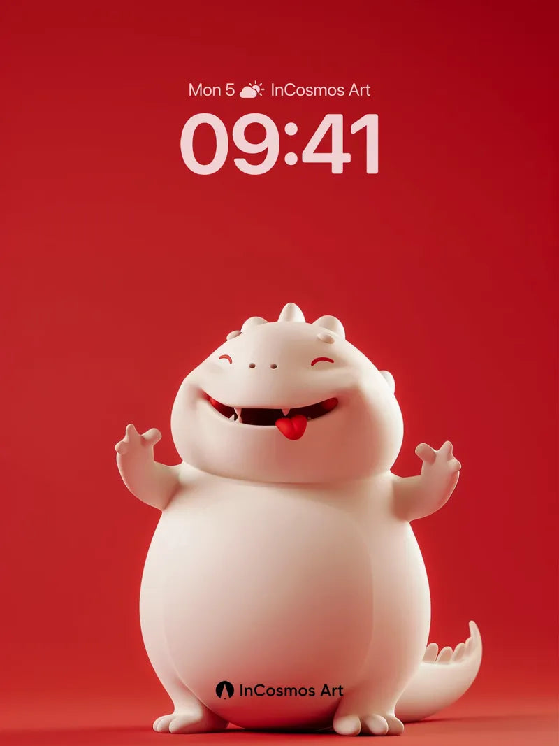 Joyful Blob Wallpaper with Playful Paws wallpaper for iPhone, iPad & Mac