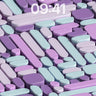 Lavender Pulse Wallpaper with Floating Shapes wallpaper for iPhone, iPad & Mac