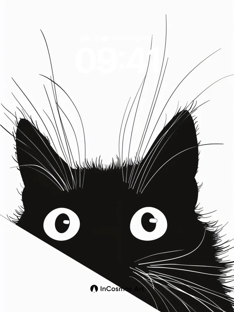 Whispering Shadow Wallpaper with Peeking Eyes