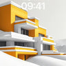 Sunny Geometry Wallpaper with Snow-Capped Edges wallpaper for iPhone, iPad & Mac