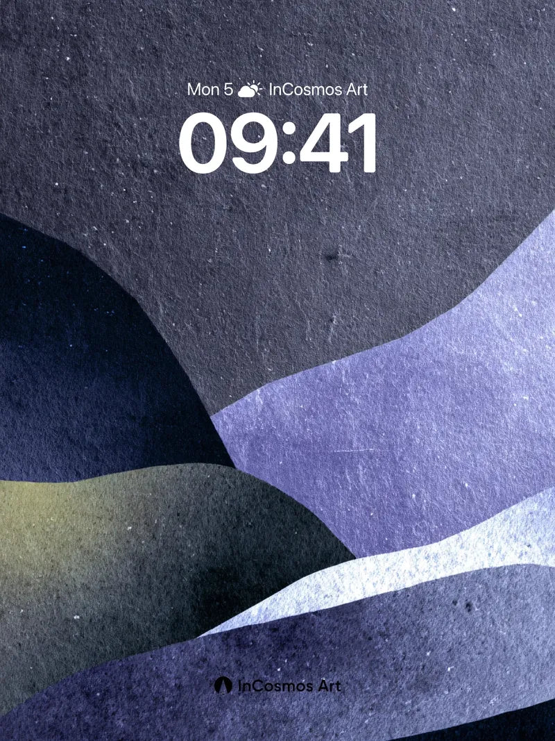 Nocturnal Veil Wallpaper with Starlit Textures