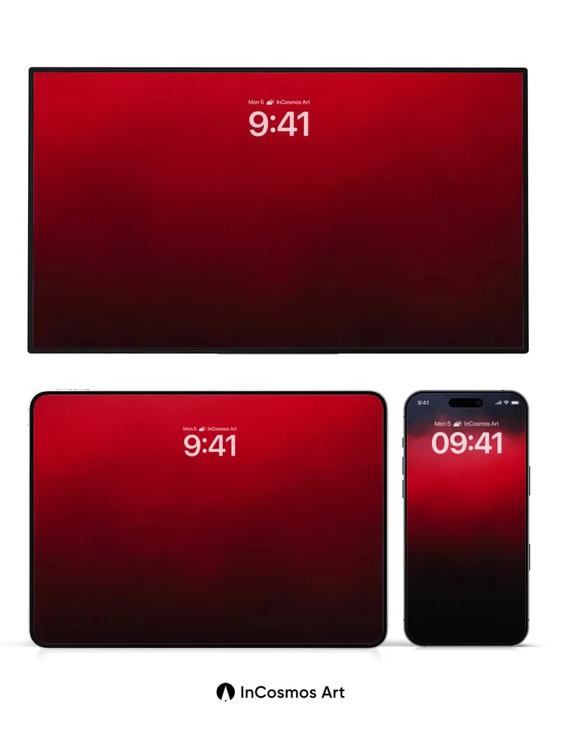 Crimson Veil Wallpaper with Shadowed Depths