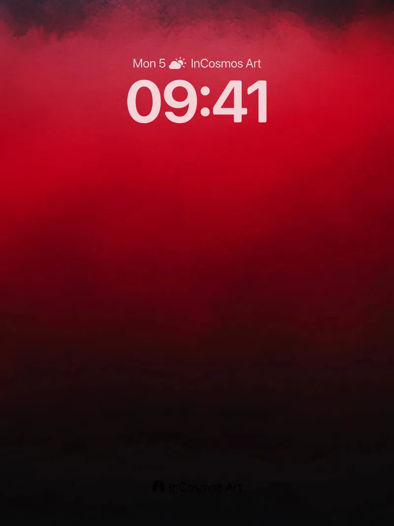 Crimson Veil Wallpaper with Shadowed Depths