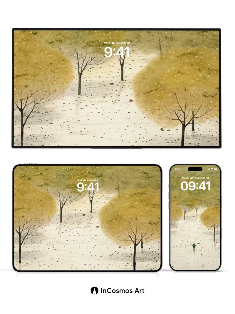 Serenity Ride Wallpaper with Golden Canopy