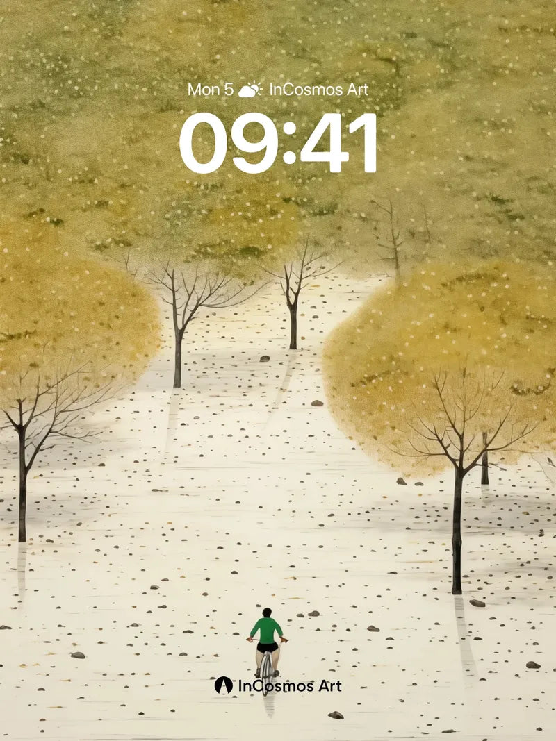 Serenity Ride Wallpaper with Golden Canopy