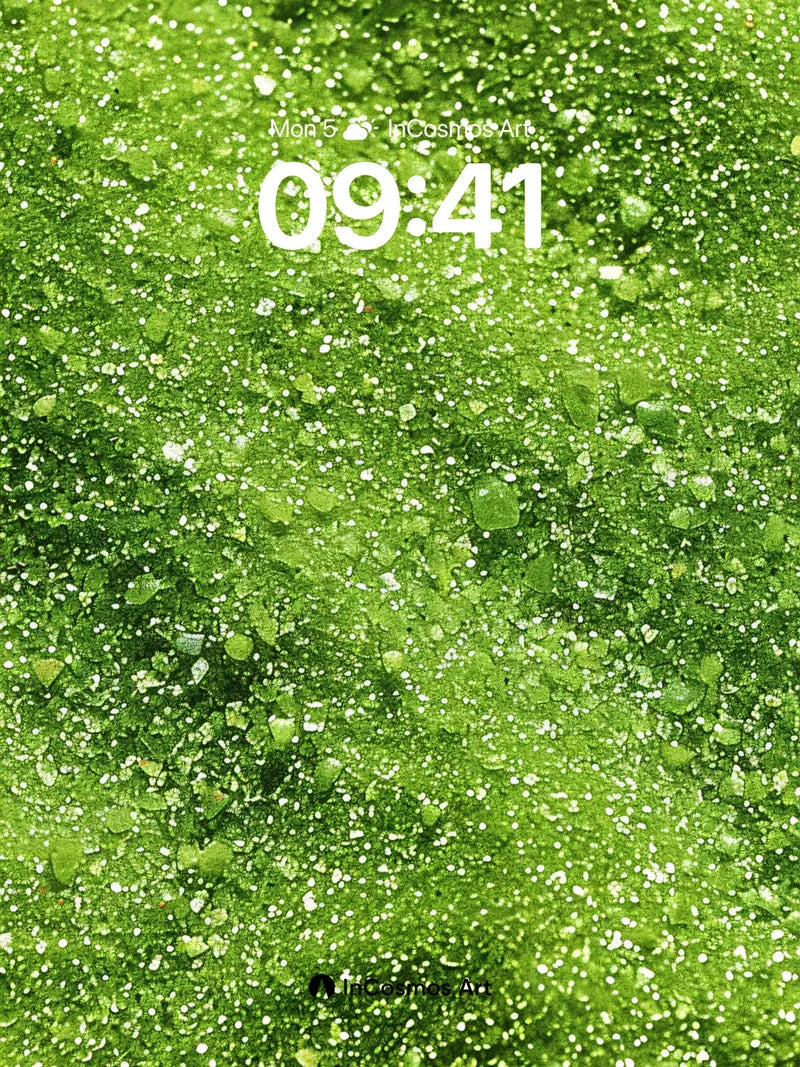 Luminous Moss Wallpaper with Dew-Kissed Texture wallpaper for iPhone, iPad & Mac
