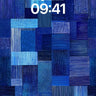 Indigo Tapestry Wallpaper with Stitched Light wallpaper for iPhone, iPad & Mac