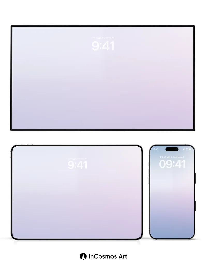 Soft Hush Gradient Wallpaper with Ethereal Light