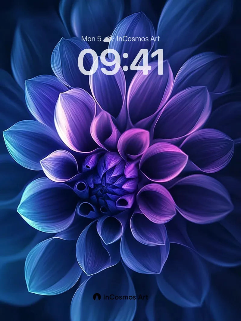 Luminous Dahlia Wallpaper with Ethereal Petals