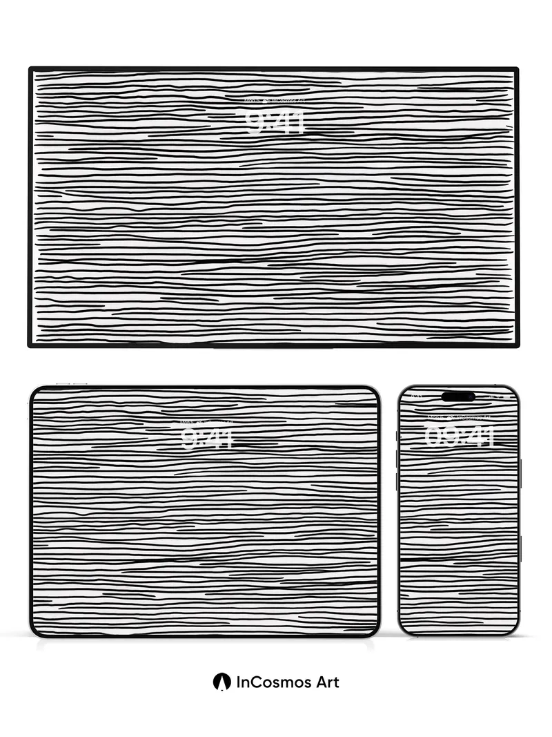 Whispering Line Wallpaper with Woven Shadows