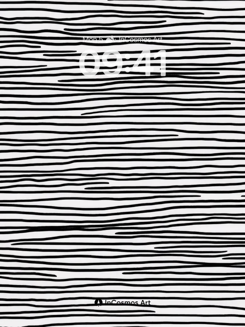 Whispering Line Wallpaper with Woven Shadows