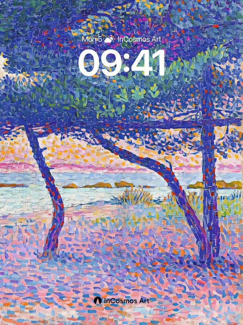 Luminous Grove Wallpaper with Dappled Light