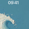 Textured Ocean Wave Art Background