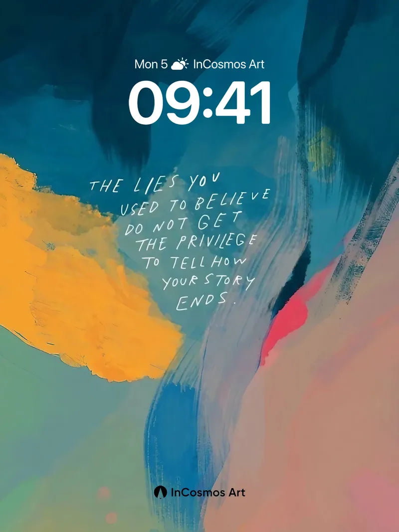 Whispering Canvas Wallpaper with Poetic Ink