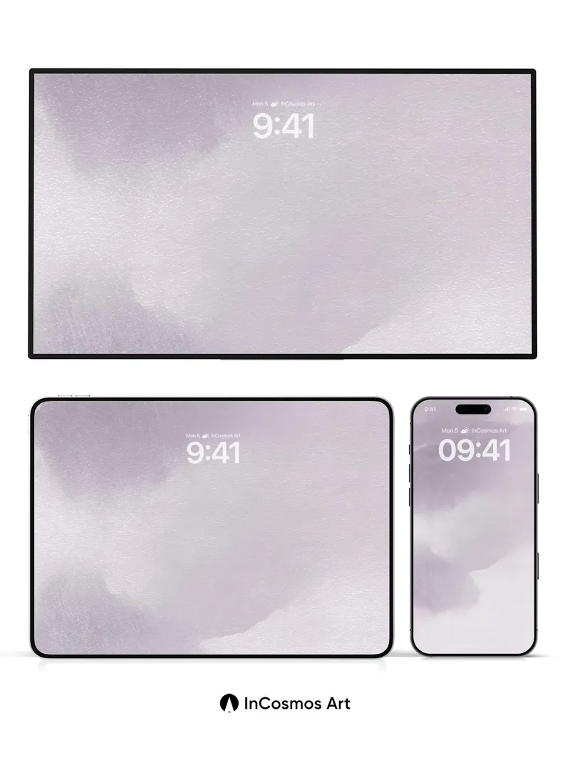 Lavender Mist Wallpaper with Soft Gradients