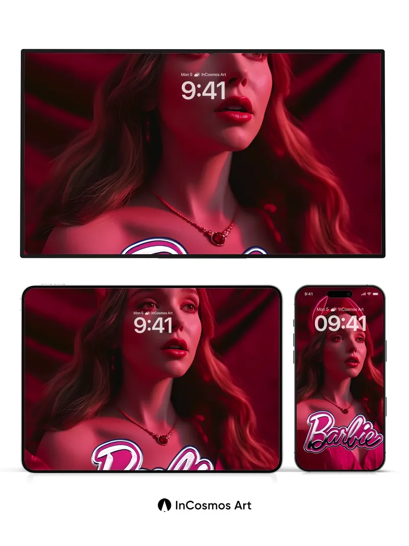 Velvet Dream Wallpaper with Barbie Glow