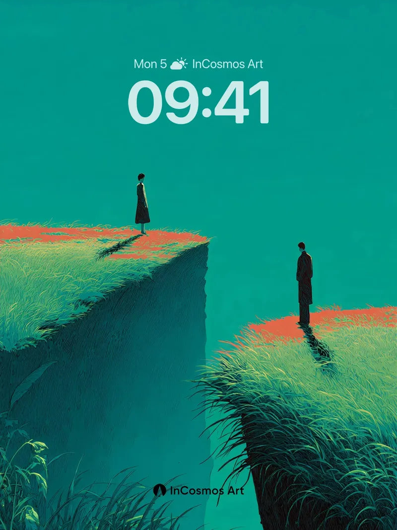 Suspended Silence Wallpaper with Floating Cliffs wallpaper for iPhone, iPad & Mac