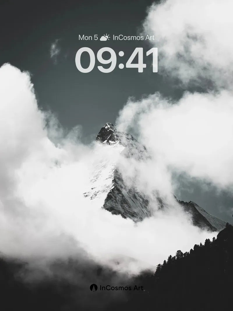 Silent Summit Wallpaper with Cloud Veil