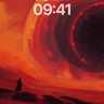 Infernal Vortex Wallpaper with Cosmic Silence wallpaper for iPhone, iPad & Mac