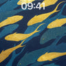 Golden Drift Wallpaper with Shadowed Currents wallpaper for iPhone, iPad & Mac