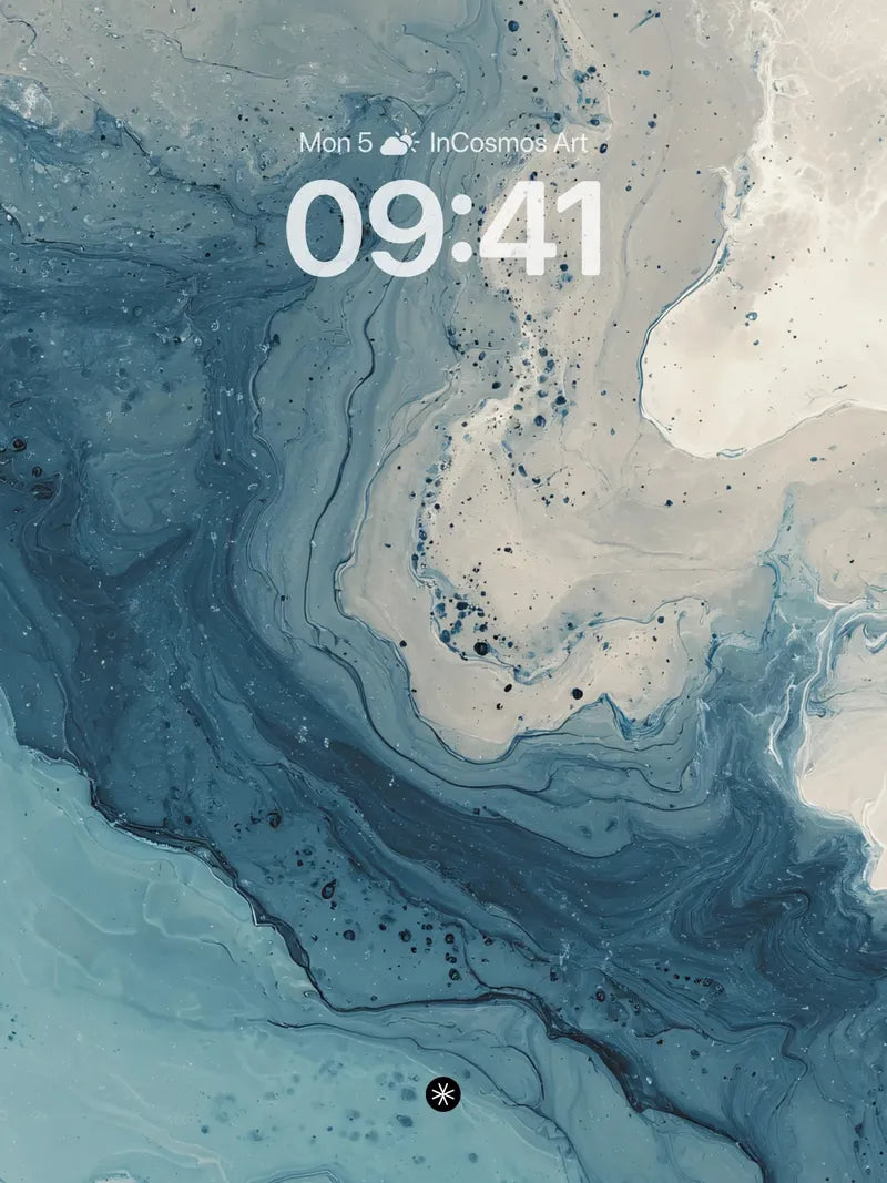 Serene Fluidity Wallpaper with Whispering Tides wallpaper for iPhone, iPad & Mac