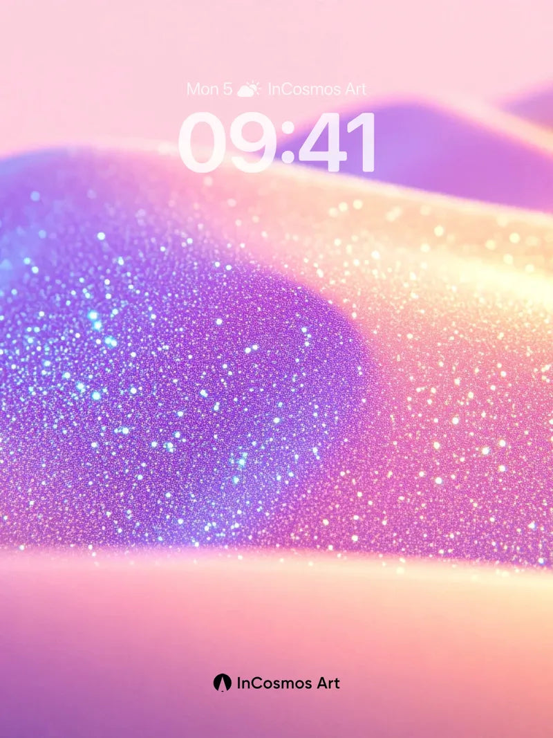Luminous Dunes Wallpaper with Stardust Veil
