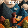 Knitted Wonder Wallpaper with Mountain Path wallpaper for iPhone, iPad & Mac