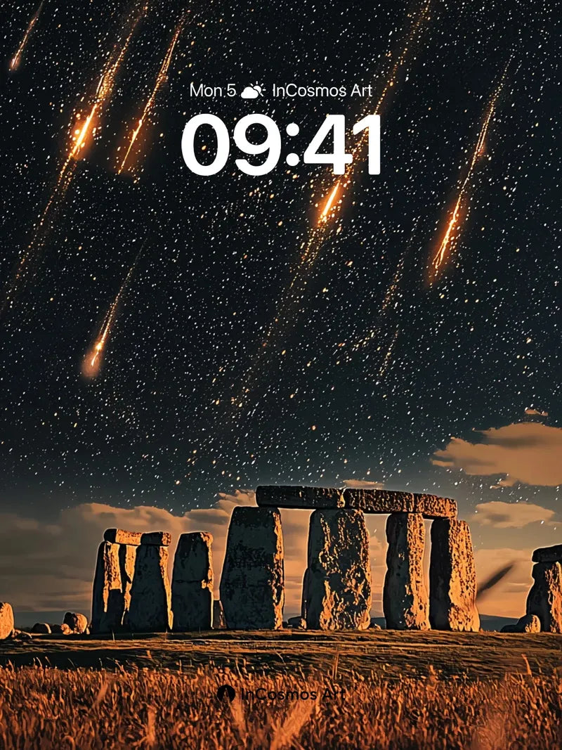 Stellar Drift Wallpaper with Stonehenge Echo
