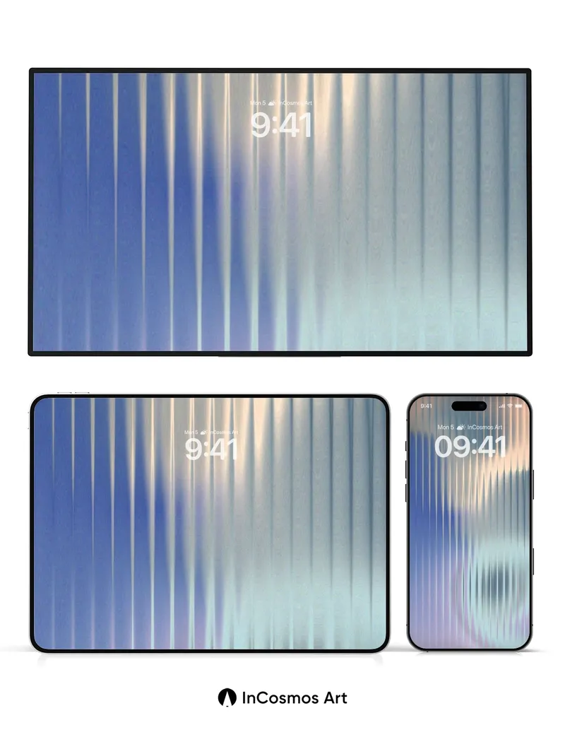 Whispering Veil Wallpaper with Ethereal Light Trails