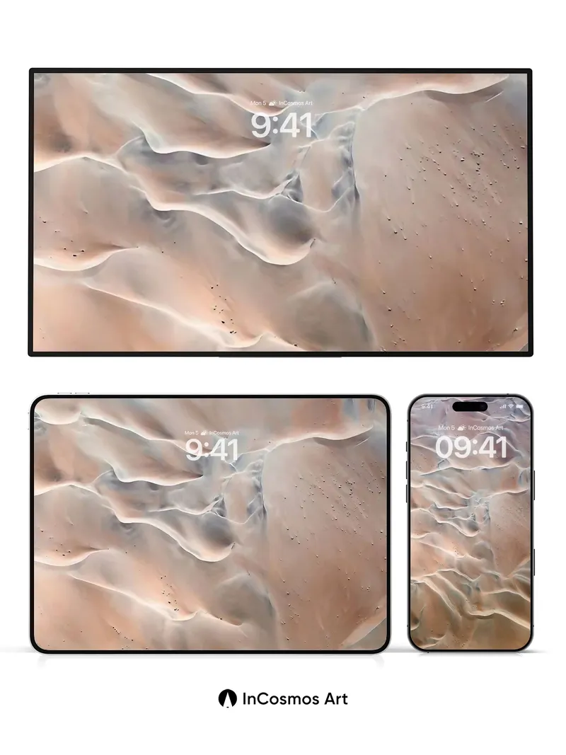 Sandy Mirage Wallpaper with Ethereal Veins