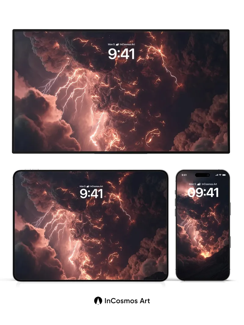 Thunderheart Wallpaper with Electric Clouds