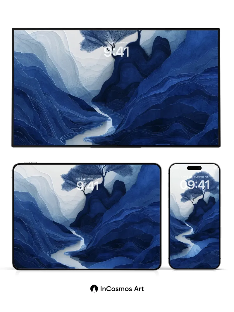 Serenity Valley Wallpaper with Whispering Trees