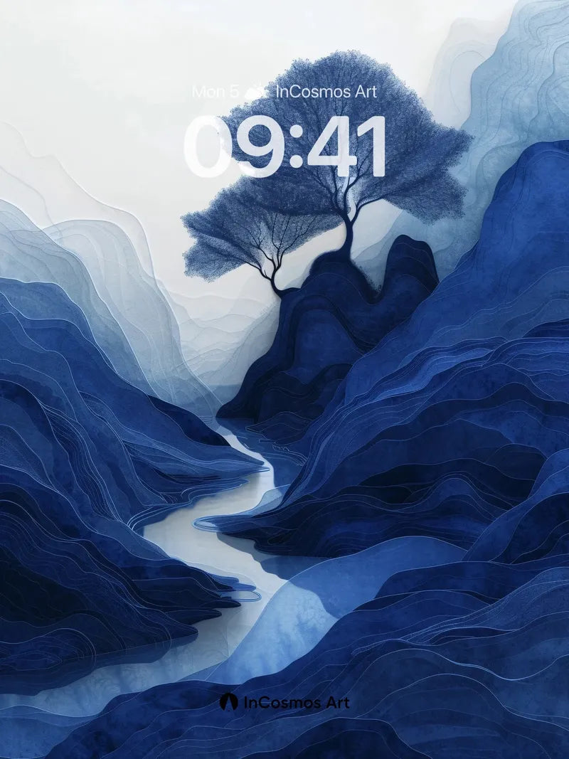 Serenity Valley Wallpaper with Whispering Trees