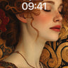 Copper Reverie Wallpaper with Art Nouveau Whirls wallpaper for iPhone, iPad & Mac