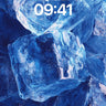 Cryo Luminescence Wallpaper with Frozen Geometry wallpaper for iPhone, iPad & Mac