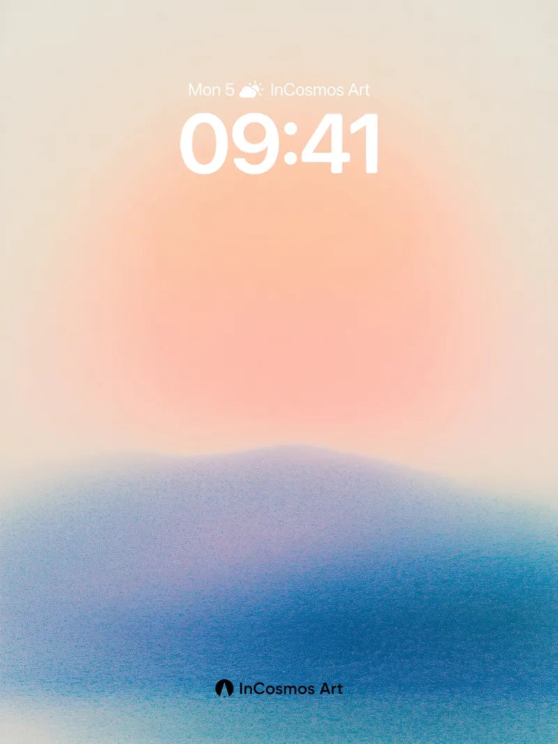 Serenity Horizon Wallpaper with Soft Gradient Hues