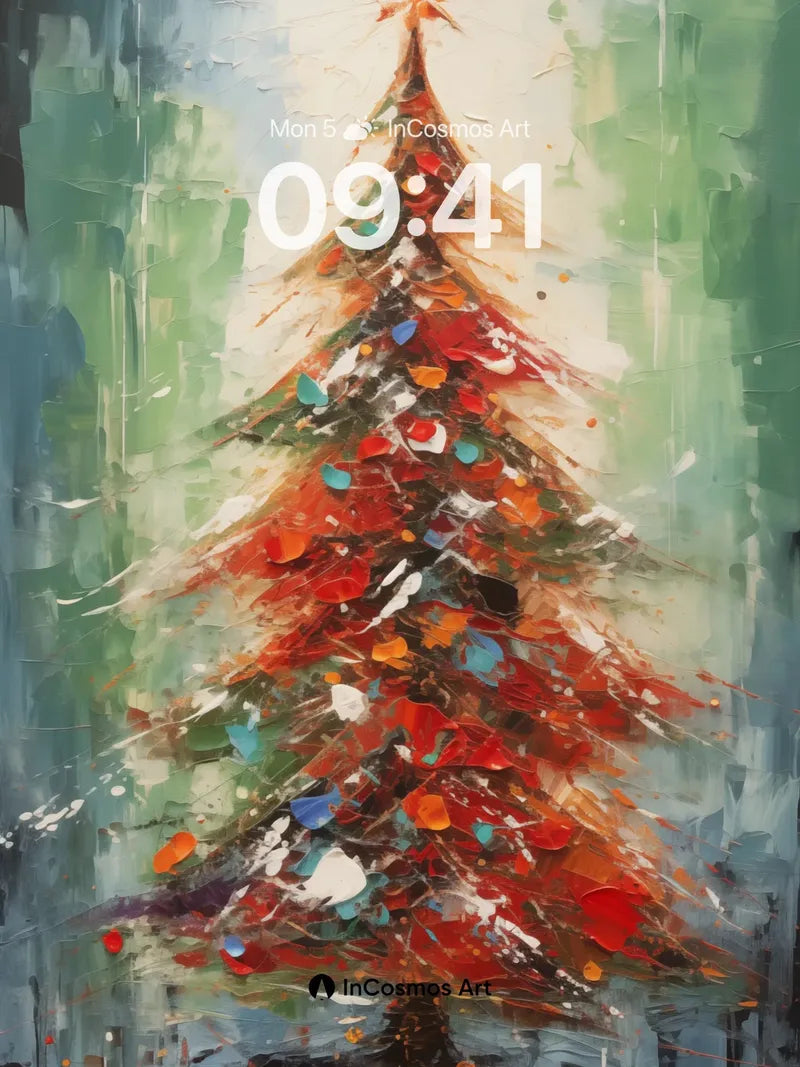 Festive Pulse Wallpaper with Starlit Crown wallpaper for iPhone, iPad & Mac