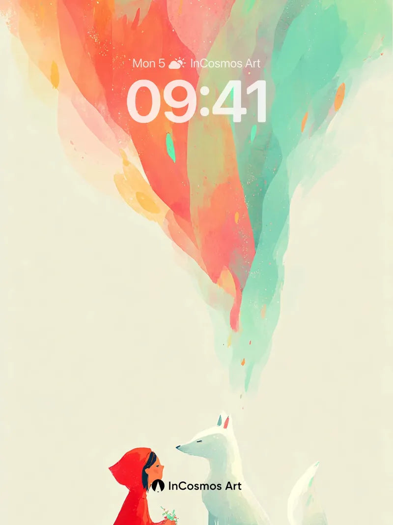 Whispering Colors Wallpaper with Floating Dreams