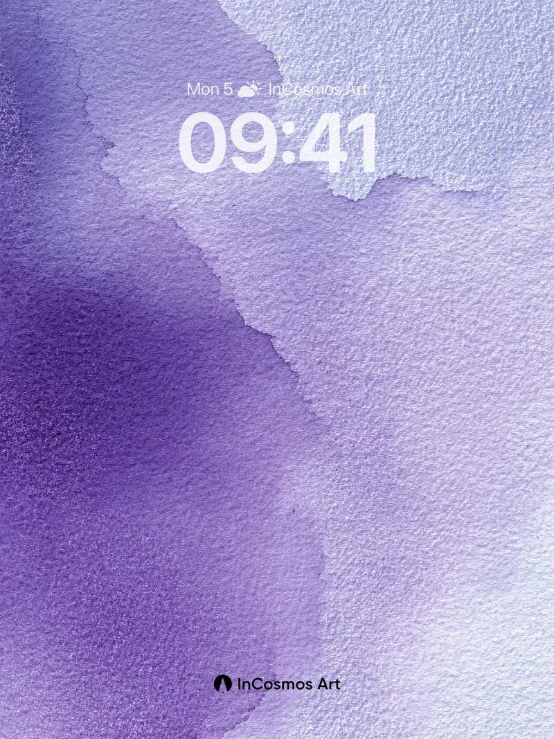 Lavender Hush Wallpaper with Soft Gradient Bloom