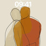 Whispering Forms Wallpaper with Shared Silhouettes wallpaper for iPhone, iPad & Mac