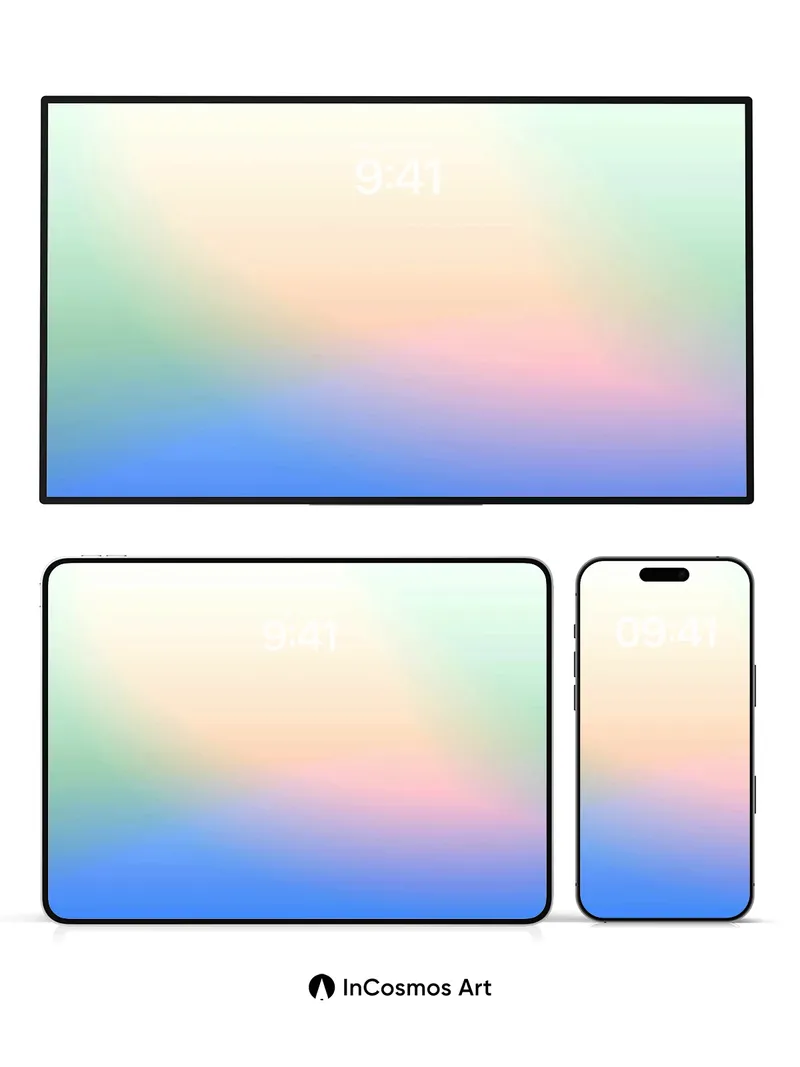 Soft Hush Gradient Wallpaper with Ethereal Light