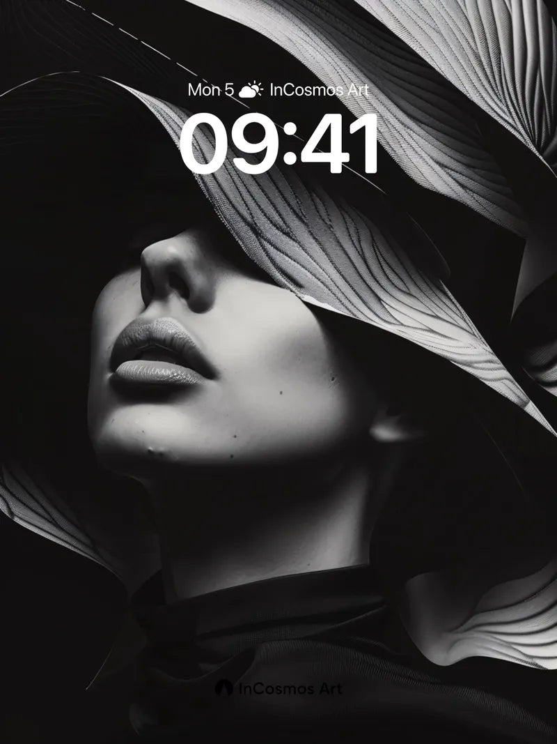 Shadowed Grace Wallpaper with Sculpted Light