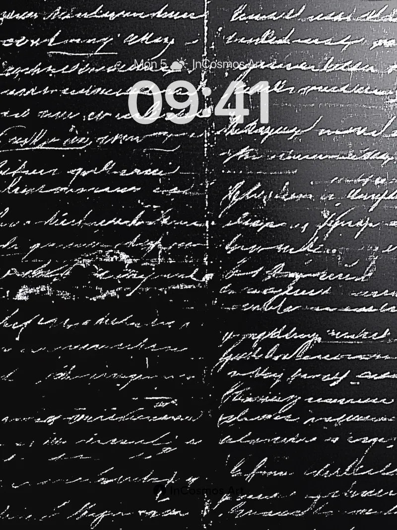 Whispered Ink Wallpaper with Frayed Edges