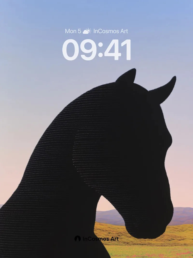 Silhouetted Grace Wallpaper with Textured Shadow